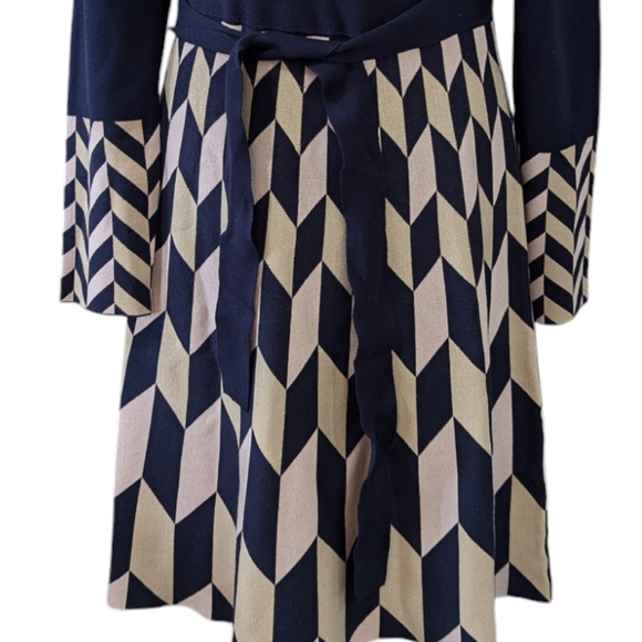 Eliza J Navy Flare Minimalist Sweater Dress ..Size XL - Picture 7 of 7